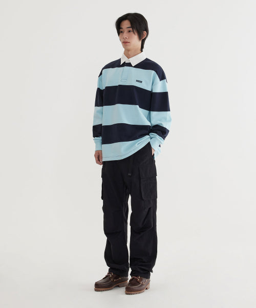 SEMI WIDE-FIT NYLON PARACHUTE PANTS