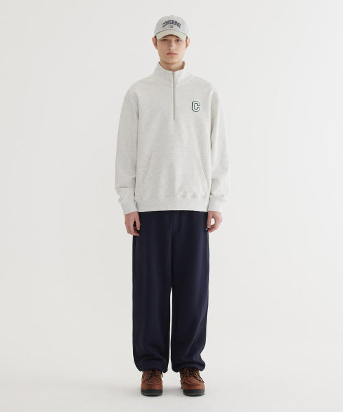 C LOGO HALF ZIP-UP SWEATSHIRT