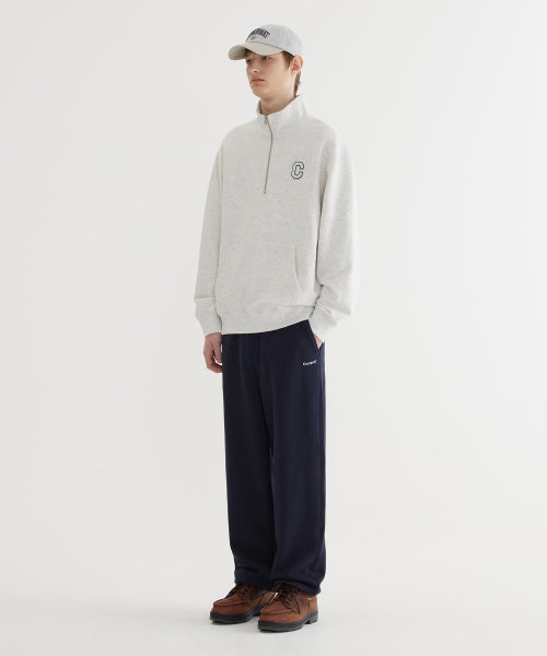 C LOGO HALF ZIP-UP SWEATSHIRT