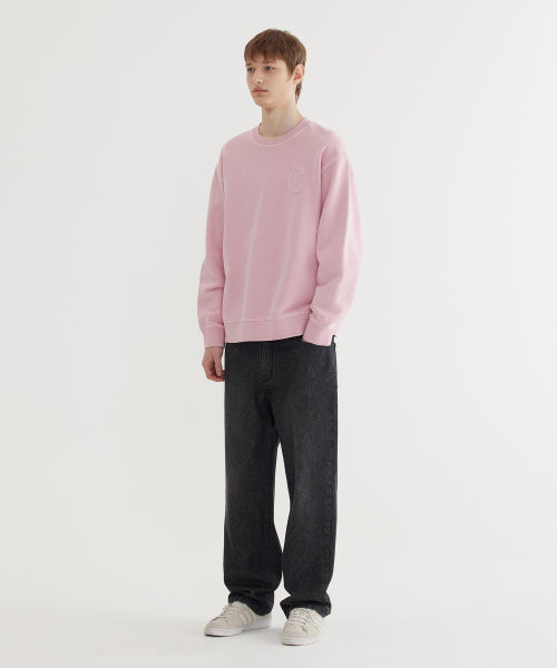C LOGO DYING SWEATSHIRT