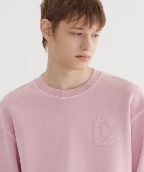 C LOGO DYING SWEATSHIRT