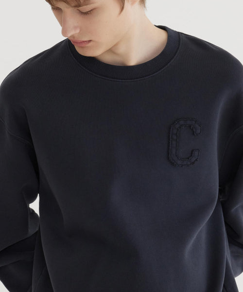C LOGO DYING SWEATSHIRT