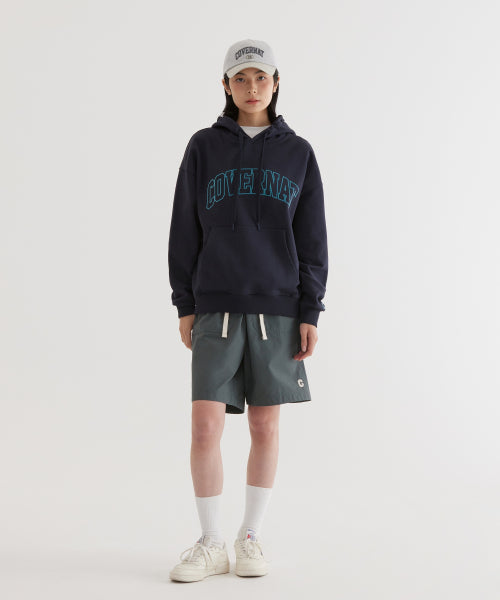 ARCH LOGO DROP-FIT HOODIE