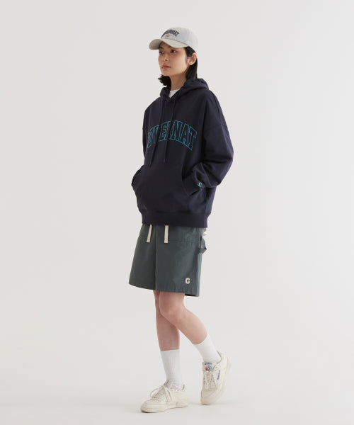 ARCH LOGO DROP-FIT HOODIE