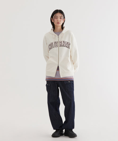 ARCH LOGO ZIP-UP HOODIE