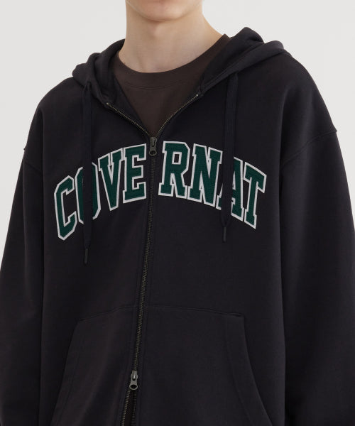ARCH LOGO ZIP-UP HOODIE