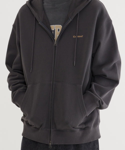 SMALL AUTHENTIC LOGO ZIP-UP HOODIE