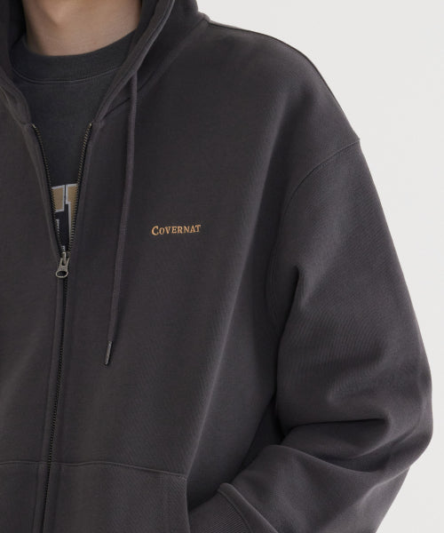 SMALL AUTHENTIC LOGO ZIP-UP HOODIE