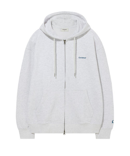 SMALL AUTHENTIC LOGO ZIP-UP HOODIE