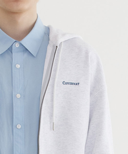 SMALL AUTHENTIC LOGO ZIP-UP HOODIE