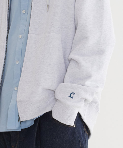 SMALL AUTHENTIC LOGO ZIP-UP HOODIE