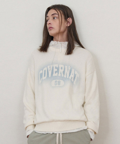SPRAY ARCH LOGO CREWNECK KNIT