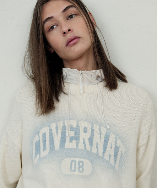 SPRAY ARCH LOGO CREWNECK KNIT