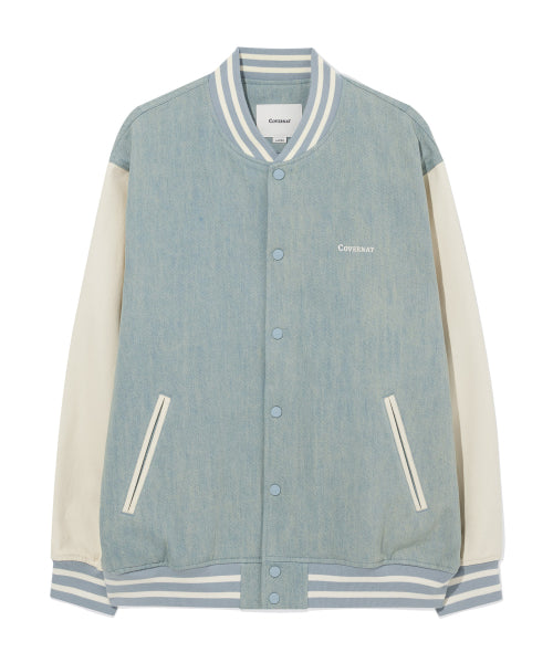 COTTON DENIM VARSITY
