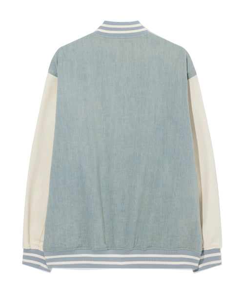 COTTON DENIM VARSITY