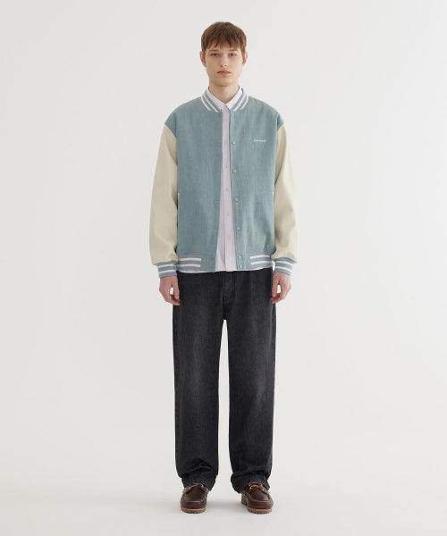 COTTON DENIM VARSITY