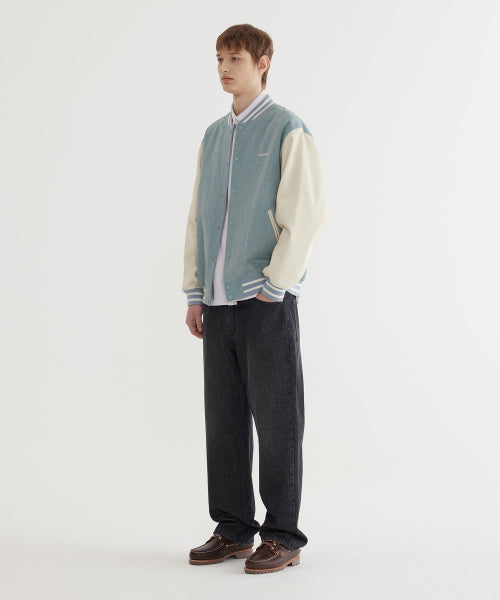 COTTON DENIM VARSITY