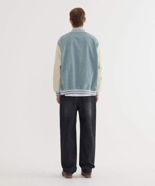 COTTON DENIM VARSITY