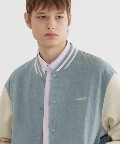 COTTON DENIM VARSITY