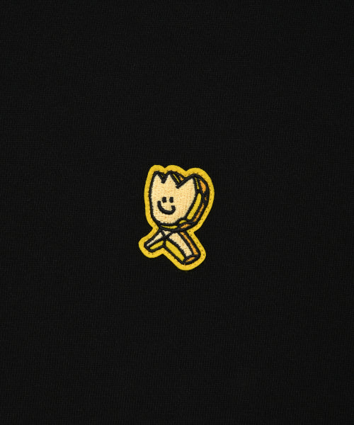 Graphic Kiki Wappen Hood Zip-Up Black