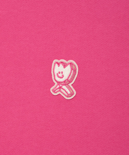Graphic Kiki Wappen Hood Zip-Up Pink
