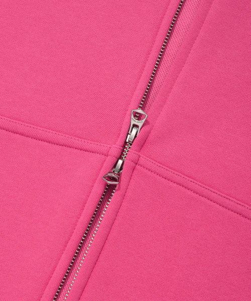 Graphic Kiki Wappen Hood Zip-Up Pink