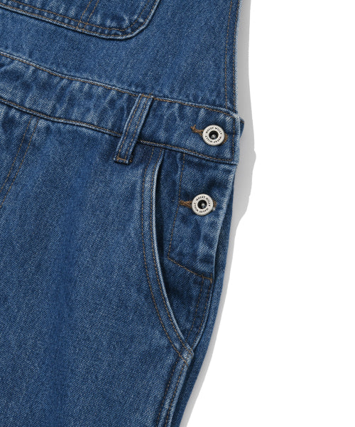 Women's denim overall skirt blue