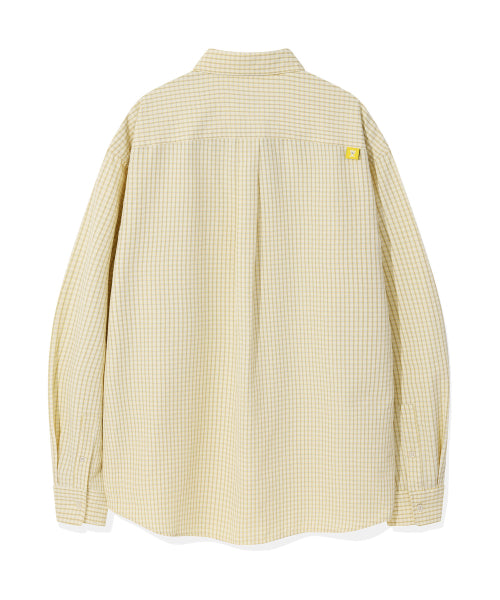 It's sour, oversized-fit checkered shirt yellow