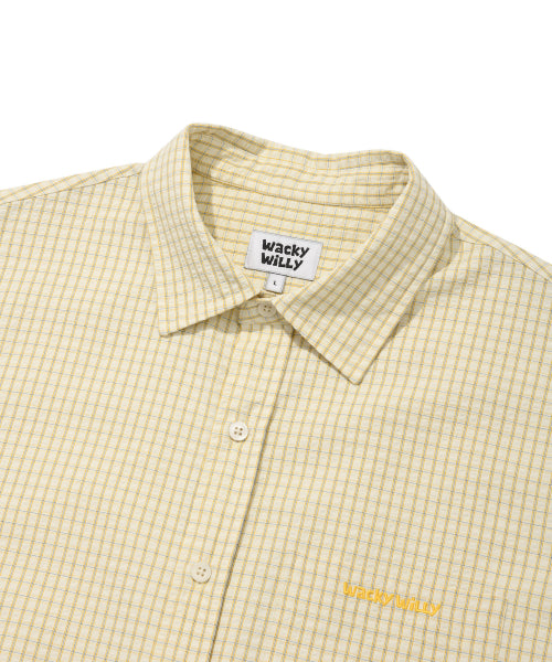 It's sour, oversized-fit checkered shirt yellow