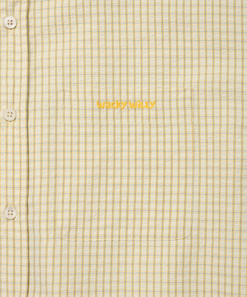 It's sour, oversized-fit checkered shirt yellow