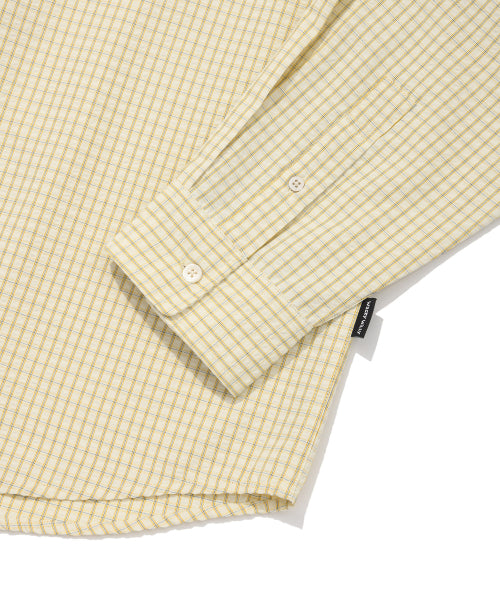 It's sour, oversized-fit checkered shirt yellow