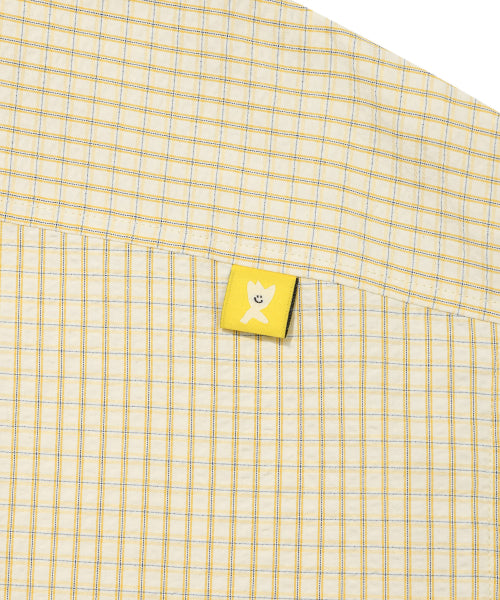 It's sour, oversized-fit checkered shirt yellow
