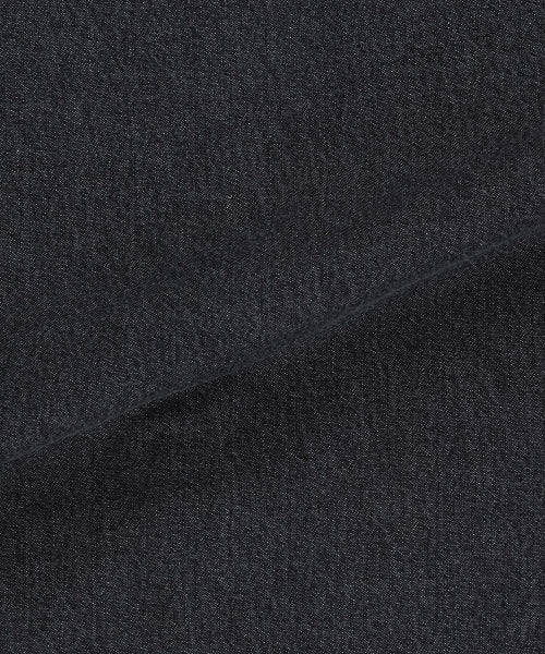 typo washed oversized fit denim shirt black