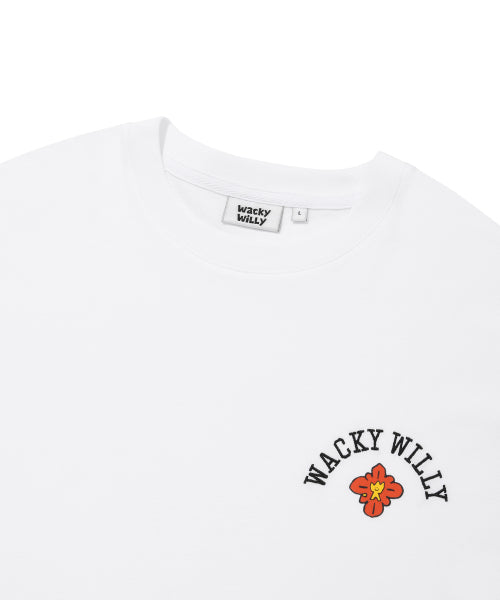 Kiki arm graphic long-sleeve white