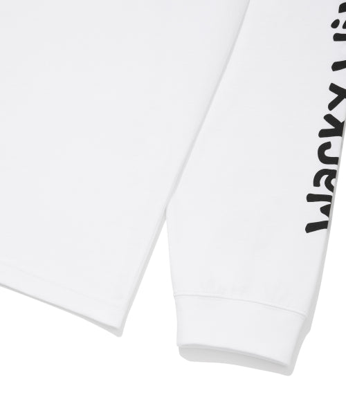 Kiki arm graphic long-sleeve white