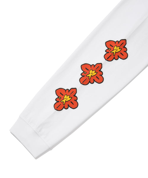 Kiki arm graphic long-sleeve white