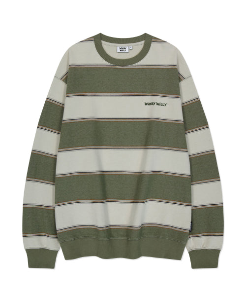 Big Stripe Sweatshirt Green