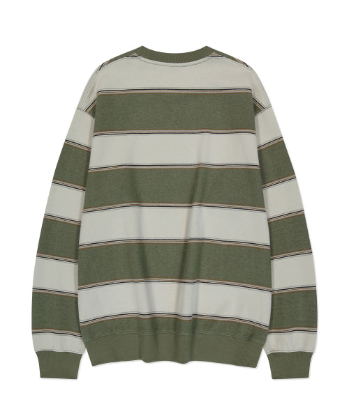 Big Stripe Sweatshirt Green