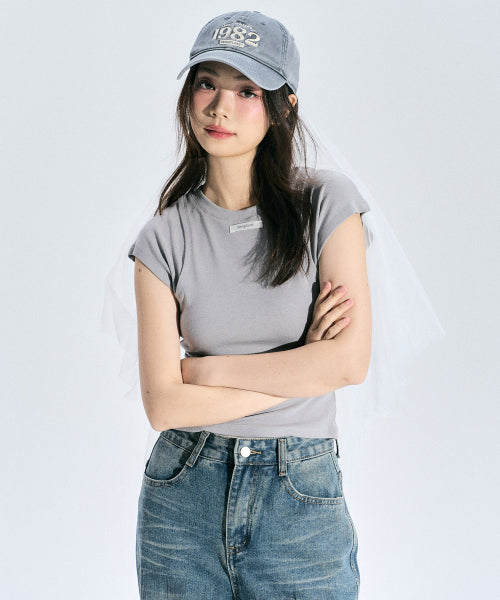 Whiskey Vintage Ball Cap [GREY]