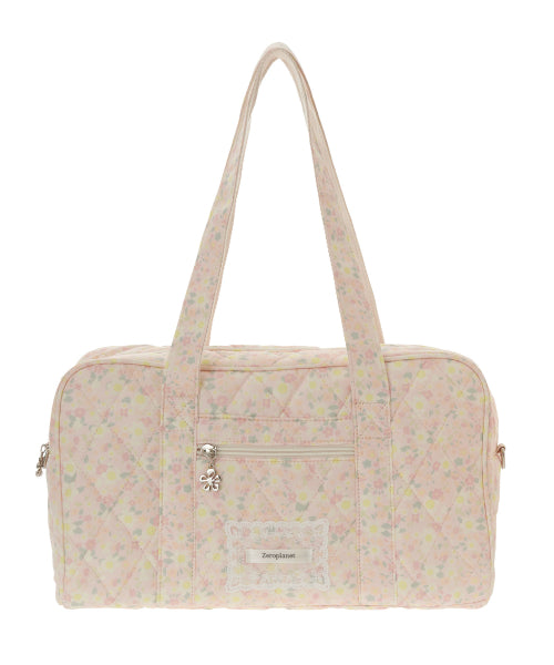 Graphic Fabric Square Bag [PINK]