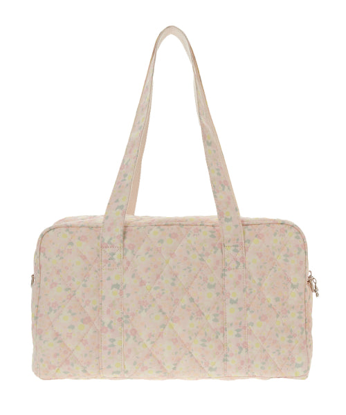 Graphic Fabric Square Bag [PINK]