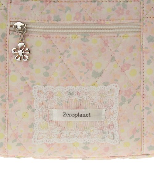 Graphic Fabric Square Bag [PINK]
