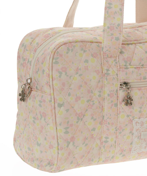 Graphic Fabric Square Bag [PINK]