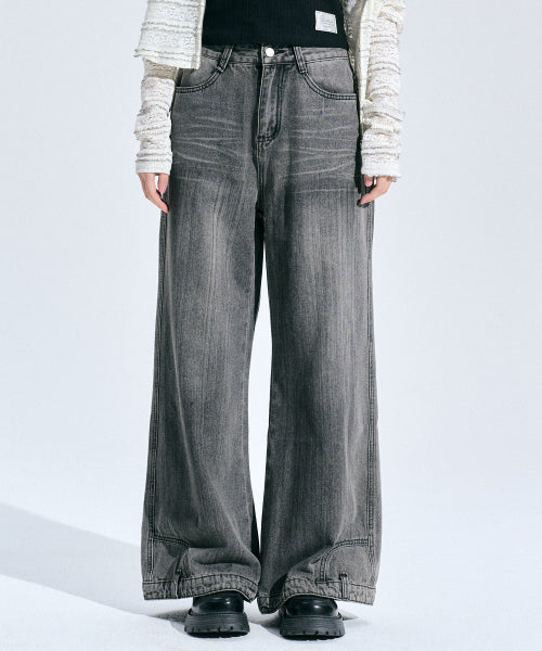 Destin Washing Wide Pants [B/DENIM]