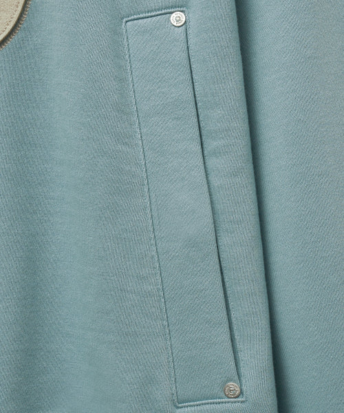 Rivet Applique Pocket Logo Hoodie Fog Blue