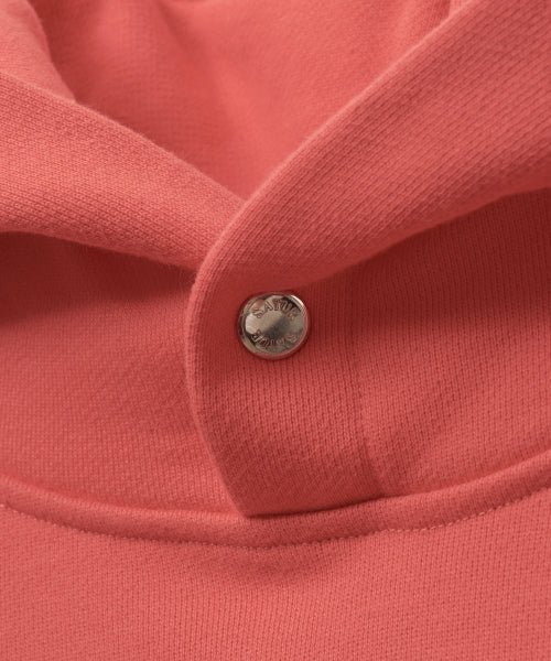 Rivet Applique Pocket Logo Hoodie Pink