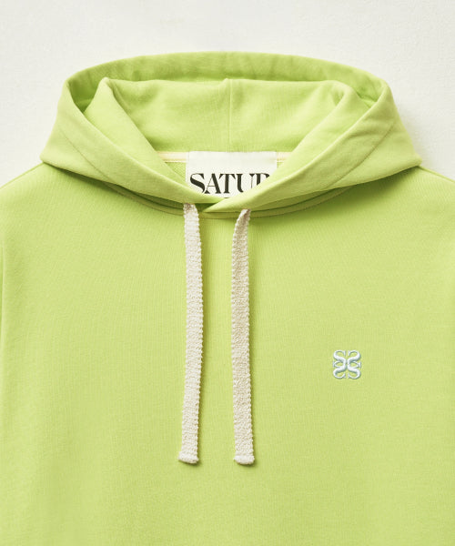 Classic Small Logo Rivet Hoodie Neon Yellow