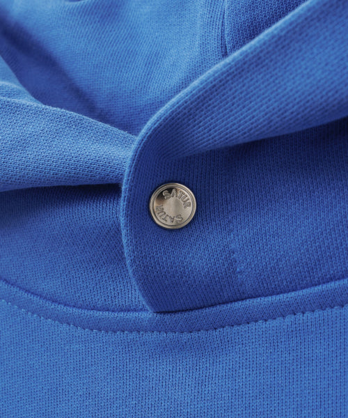 Lugo Applique Rivet Hoodie Blue