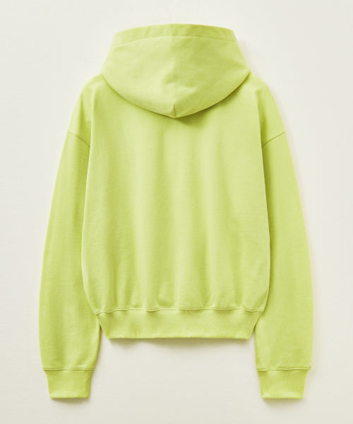 Lugo Applique Rivet Hoodie Neon Yellow
