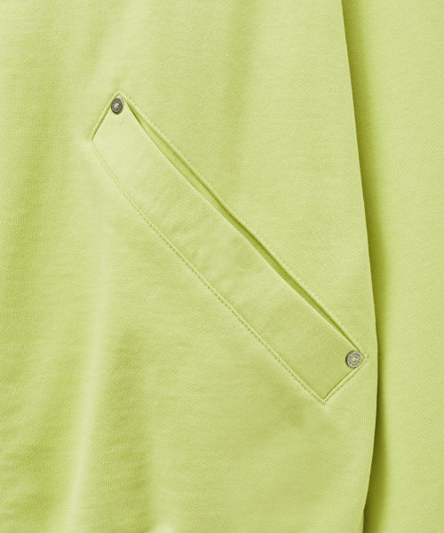 Lugo Applique Rivet Hoodie Neon Yellow